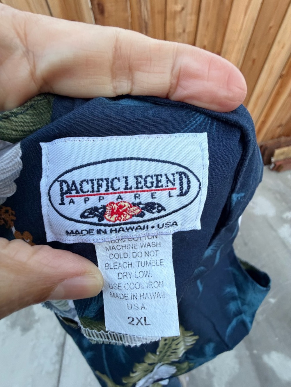 Pacific Legend Apparel Short Sleeveless Navy Hawaiian Dress - Picture 7 of 10